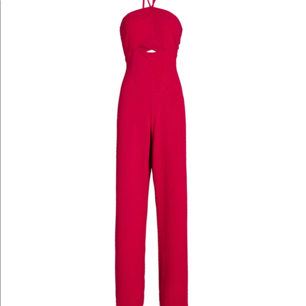 INTERMIX Catherine Cut-Out Halter Jumpsuit size 0